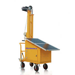 Tour d'éclairage solaire portable hors réseau à mât haut LED 24V blanc, système mobile haute efficacité - Product Image 6