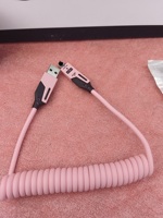 Câble de charge rapide rétractable 65W Mech Spring 4 en 1 pour Apple, Android, Huawei, câbles de données pour téléphone Type C