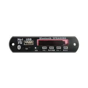 Planche de décodeur MP3 bluetooth, FM, USB, sans fil, 1 din, lecteur, PCB PCBA avec carte SD, pour voiture