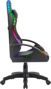 Chaise de jeu économique en cuir, pivotante à 360°, réglable en hauteur, avec vérin à gaz à 2 niveaux, pieds coniques, couleur personnalisable, mobile - Product Image 3