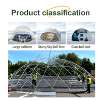 Dôme géodésique de luxe de 12m et 20m de diamètre pour camping, tente sphérique Coody Starry Sky pour événements en extérieur, à vendre