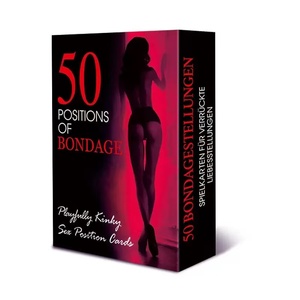 Cartes de positions sexuelles bondage 50 positions, jeu pour adultes pour couples, fête, 9,1x6,6x2,3CM - Product Image 2