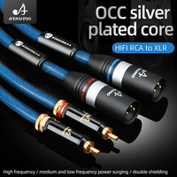 Câble audio stéréo HIFI double RCA mâle, double XLR mâle-femelle, PVC, pour moniteur, ordinateur, caméra, haut-parleur, microphone, amplificateur de puissance, mixeur