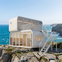 Nouvelle Tendance 2026 : Maison Mobile Préfabriquée Compacte sur Roues, Idéale pour Bungalow/Airbnb/Hôtel/Maison de Vacances