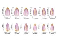Offre Spéciale : Faux Ongles 3D de Luxe Effet Œil de Chat, Courts, Forme Amande, Couleur Violet
