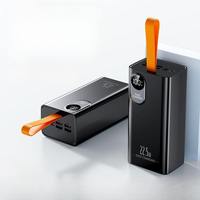 Batterie externe multi-ports durable et portable haute capacité 50000mAh, batterie Li-polymère ultra-fine, charge rapide 22.5W, triple USB