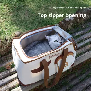 Toast <b>Cat</b> Dog Breathable Spring Outing Portable Folding Pet <b>Backpack</b> Polyester Zhejiang Model 40808800BE020 - Product Image 3
