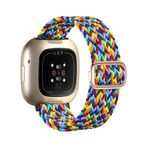 <span class=keywords><strong>Fitbit</strong></span> Sense 2、<span class=keywords><strong>Versa</strong></span> <span class=keywords><strong>3</strong></span>/4対応、調節可能なナイロン製ストレッチウォッチバンド、通気性のある織りスポーツストラップ、スマートウォッチOEMカスタム卸売 - Product Image 3