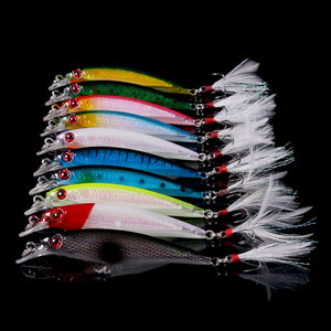 Set di 10 <span class=keywords><strong>Esche</strong></span> <span class=keywords><strong>Galleggianti</strong></span> Luminose da 11CM 13.4G in 10 Colori, <span class=keywords><strong>Esche</strong></span> Rigide Wobbler per Pesca - Product Image 1