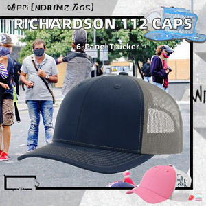 Gorras Trucker Richardson 112 al por Mayor, Gorras de Béisbol de 6 Paneles con Malla, Gorra Snapback con Logotipo Personalizado Bordado, Unisex - Product Image 2