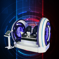 Simulateur de skateboard VR 9D pour 2 joueurs, glissade de surf VR pour aéroports, parcs d'attractions, expérience de jeu VR en fibre de verre