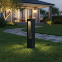 5 Yıl Garantili Modern Stil Elektrikli Kare Şekilli Yüksek Parlaklıkta 10W COB LED H60cm Alüminyum Bahçe Lambası IP54