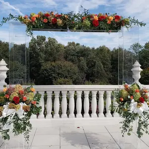Arco acrílico transparente Huppah & Wedding Canopy Acrílico Mandap Canopy Chuppah Clear Lucite Arch