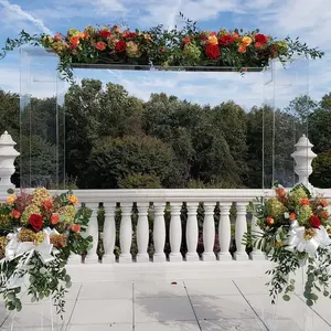 Arco acrilico trasparente Huppah e baldacchino per matrimonio acrilico Mandap baldacchino Chuppah Clear Lucite arch