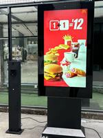 Panneau de menu Drive-Thru simple, double et triple écran Affichages de commande extérieurs avec kiosque de casque de système d'interphone