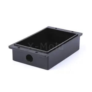 Customized Size Black Oem Electronic Junction Box, Injection Abs Plastic Project Box