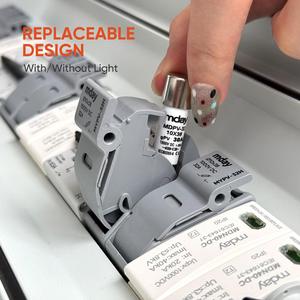 Mday 32A 10x38 Mét Đồng năng lượng mặt trời PV hệ thống cầu chì cơ sở 1000V DC cầu chì chủ với á<span class=keywords><strong>nh</strong></span> sáng - Product Image 6