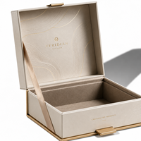 Boîte d'emballage OEM en carton blanc, personnalisée pour thé, café en poudre, cosmétiques, avec estampage doré, pliable