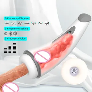 Voice Sucking Retractable Cup Vibrator Pocket Pussy Sex Toy Automatic Male Masturbator for Man Masturbation