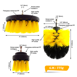 Kit de brosses de nettoyage électriques multifonctionnelles 20 pièces avec tampons de <span class=keywords><strong>polissage</strong></span>, ensemble mixte pour le nettoyage de la maison et de la voiture - Product Image 3