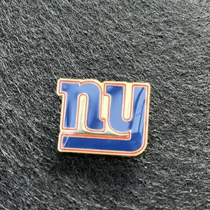 New York <span class=keywords><strong>Giants</strong></span> Badge numérique imprimé métal broche broche sport thème bijoux pour pour épinglette fabricant NFLTeams Logo Offre Spéciale - Product Image 1