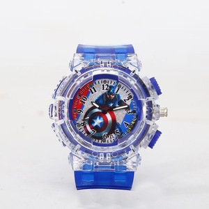 <span class=keywords><strong>Montre</strong></span> Enfant Spider-Man Grossiste Garçon Pédagogique à Aiguilles LED Clignotante Colorée Quartz - Product Image 6