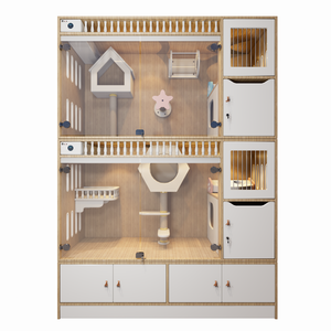 Cage pour chat fantaisie, grand espace, cage en bois pour chat et chien, <span class=keywords><strong>cages</strong></span> commerciales pour animaux de compagnie, <span class=keywords><strong>cages</strong></span> pour chat - Product Image 6