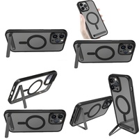 Casing Ponsel Magnetik dengan Penyangga untuk iPhone Seri 16 15 Pro Max 17 Air 14 13 12 Plus 11 Aksesoris Ponsel dengan Kickstand