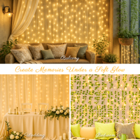 Guirlande lumineuse LED d'intérieur IP44 3M*3M, 3M*2M, 31V, tension sécurisée, pour fêtes, Noël, chambre, mariage, décoration