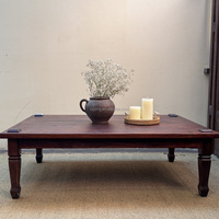 Table basse en bois massif, table basse en bois, table centrale moderne pour salon, fournisseur commercial en gros