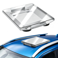 Support de fixation pour toit de voiture à ventouse plate, cadre en aluminium pur réglable, plaque de protection en PC haute résistance, kit de support de protection à 360°
