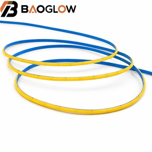 แผงวงจรพิมพ์บางพิเศษ 3 มม. แบบตัดได้ COB 384led/m ไร้จุดต่อ แสงยืดหยุ่นสำหรับใช้ภายในอาคาร 12V 24V แถบไฟ LED COB สำหรับไฟตู้ - Product Image 2