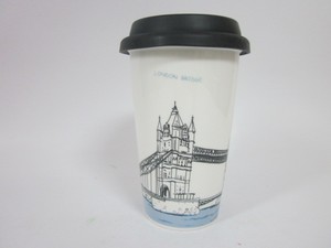 <span class=keywords><strong>Tasse</strong></span> à double paroi en grès à emporter écologique avec impression <span class=keywords><strong>personnalisée</strong></span> du logo <span class=keywords><strong>tasse</strong></span> souvenir avec couvercle pour les invités boisson froide café chaud - Product Image 4