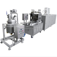 Ligne de production de bonbons entièrement automatique de grande capacité pour la confection de caramel traitement des éclairs de lait