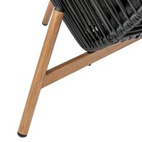 Fauteuil d'extérieur surdimensionné en rotin pour terrasse, chaise œuf à assise profonde, canapé double en osier pour jardin