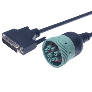 Xe tải nặng màu đen J1939 9 pin Deutsch để DB25 nam cáp - Product Image 3