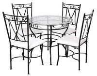 Ensemble de table à manger en verre italien de luxe moderne, collection de salle à manger ronde
