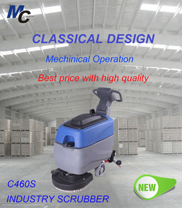 C460S Tile Clean <b>Machine</b> Cordless Commercial Industrial Floor Scrubber <b>Walk</b> Behind 550W Brush Motor - Product Image 2