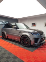 Kit carrosserie aérodynamique en fibre de carbone style M pour Range Rover Sport SVR : Lame avant, diffuseur arrière, jupes latérales, aileron arrière