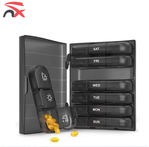 Nuoxin Promotional Wholesale Portable 7 Day 3 Times Promotional Smart Mini Plastic Pill Box