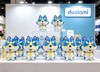 Boneka Husky Plushie Custom Lucu Kartun Boneka Husky Isi Dakron untuk Hadiah Anak OEM ODM Boneka Plushie Custom