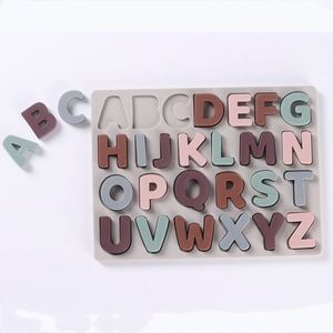 Rompecabezas de Silicona con el Alfabeto, Juguete Educativo para la Primera Infancia, Ayuda Didáctica Cognitiva, Alfabeto Inglés para Bebés, Juguetes Educativos - Product Image 1