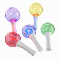 Bâton lumineux LED personnalisé avec logo, changeant de couleur, en plastique, boule acrylique lumineuse pour Halloween, Noël, Nouvel An, Thanksgiving, Remise de diplôme