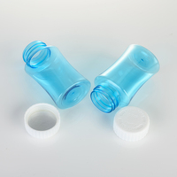 Bouteille en plastique PET de 60 ml avec logo personnalisé pour pilules, capsules, vitamines, bonbons, chewing-gums, compléments nutritionnels