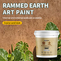 Peinture à l'argile compactée anti-fissures, non toxique, faible teneur en COV, pour murs intérieurs de style ancien, à base de sable grossier, offrant une esthétique chaleureuse et minimaliste.