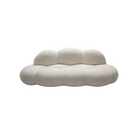 Canapé d'angle Nuvole de Giuseppe Vigano au design italien, sectionnel moderne et unique en tissu velours avec fonction rafraîchissante, ensemble de salon pour hall