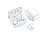 Écouteurs sans fil TWS CR-i21 avec basses profondes, affichage LED, véritable sans fil, Bluetooth, pour le sport