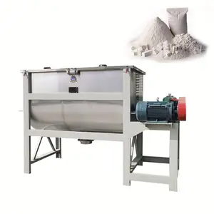 Mixer bubuk plastik 500kg 5 ton mixer horisontal bubuk aditif makanan