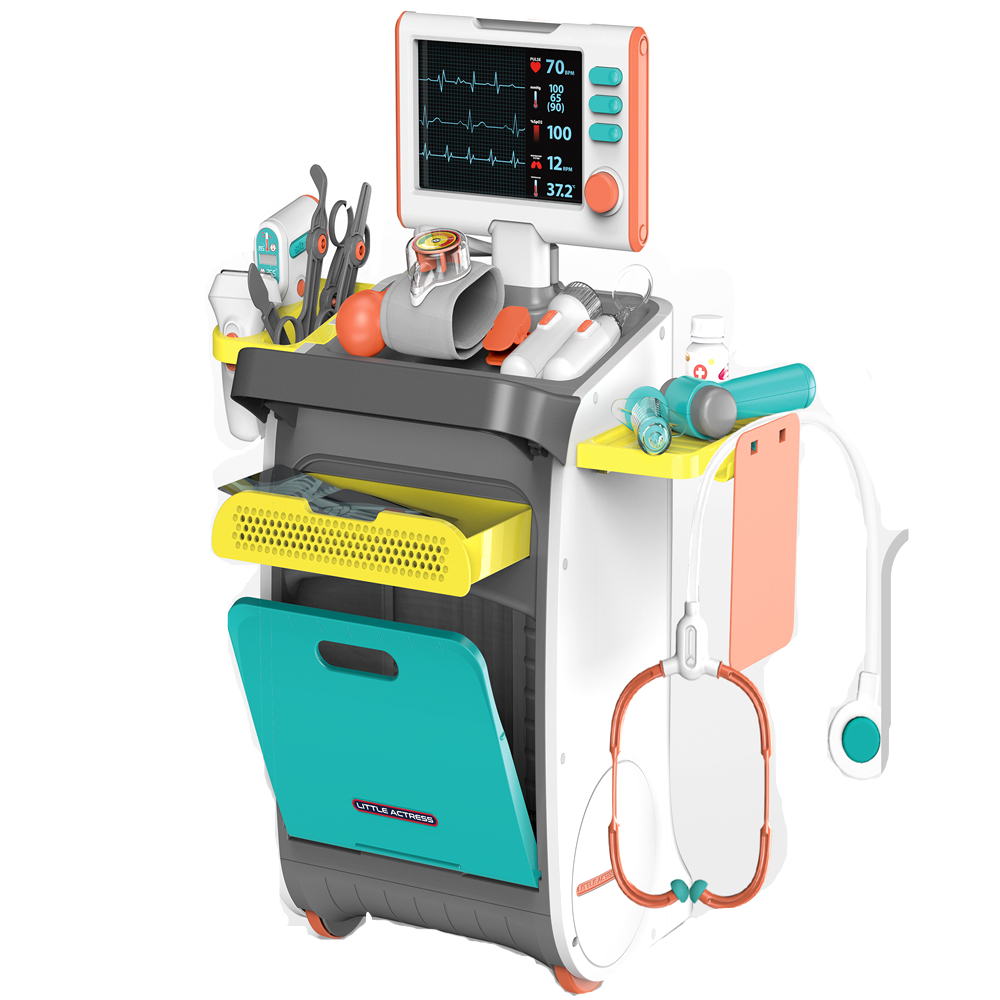 2023 развивающая игрушка-врач, медицинский инструмент, тележка, операционный стол, комплект для ролевых игр для детей