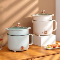Poêle de cuisson multifonctionnelle portable Great Bear 1,8 L, mini-poêle électrique antiadhésive avec poignée unique
